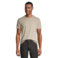 Denver Hayes Men's Stretch Modern Fit Crewneck T-Shirt Front_Flat