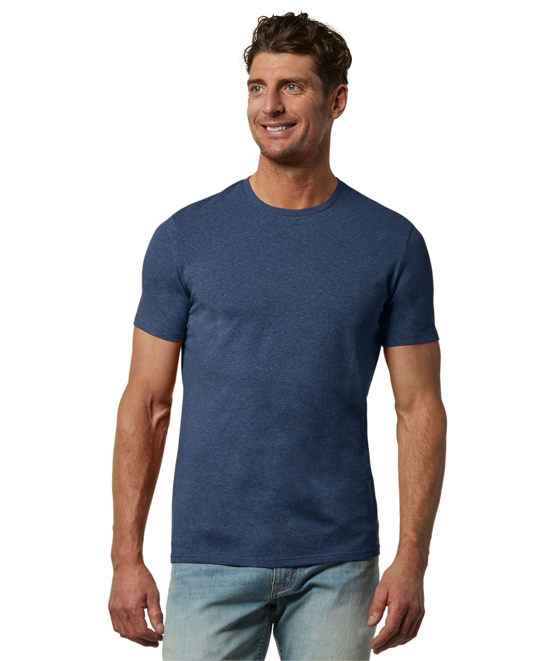 Denver Hayes Men's Stretch Modern Fit Crewneck T Shirt