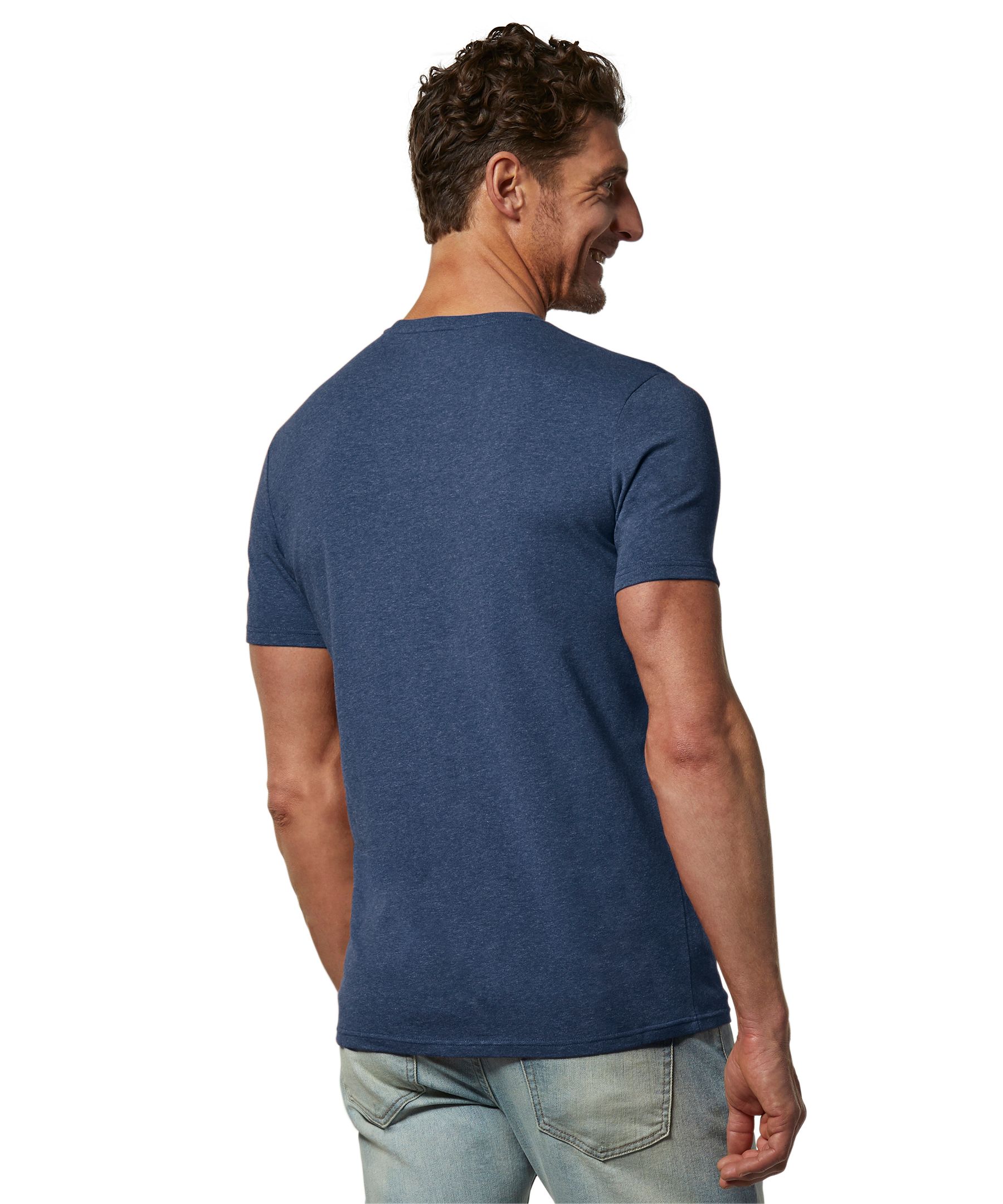 Denver Hayes Men's Stretch Modern Fit Crewneck T Shirt