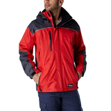 Viking® Men's Tempest Classic II Waterproof Rain Jacket with Removable Hood - Navy Front_Angled_Right