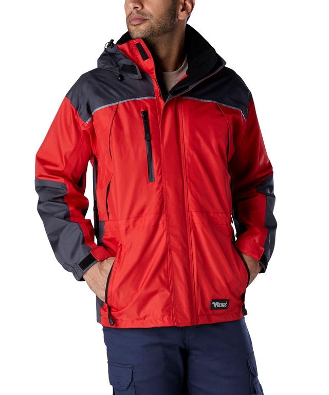 Viking® Men's Tempest Classic II Waterproof Rain Jacket with Removable Hood - Navy