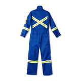 FireWall Workwear Men's Flame Resistant Striped Coveralls Back_Flat
