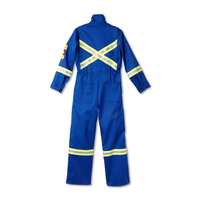 FireWall Workwear Combinaison rayée non inflammable pour hommes Back_Flat