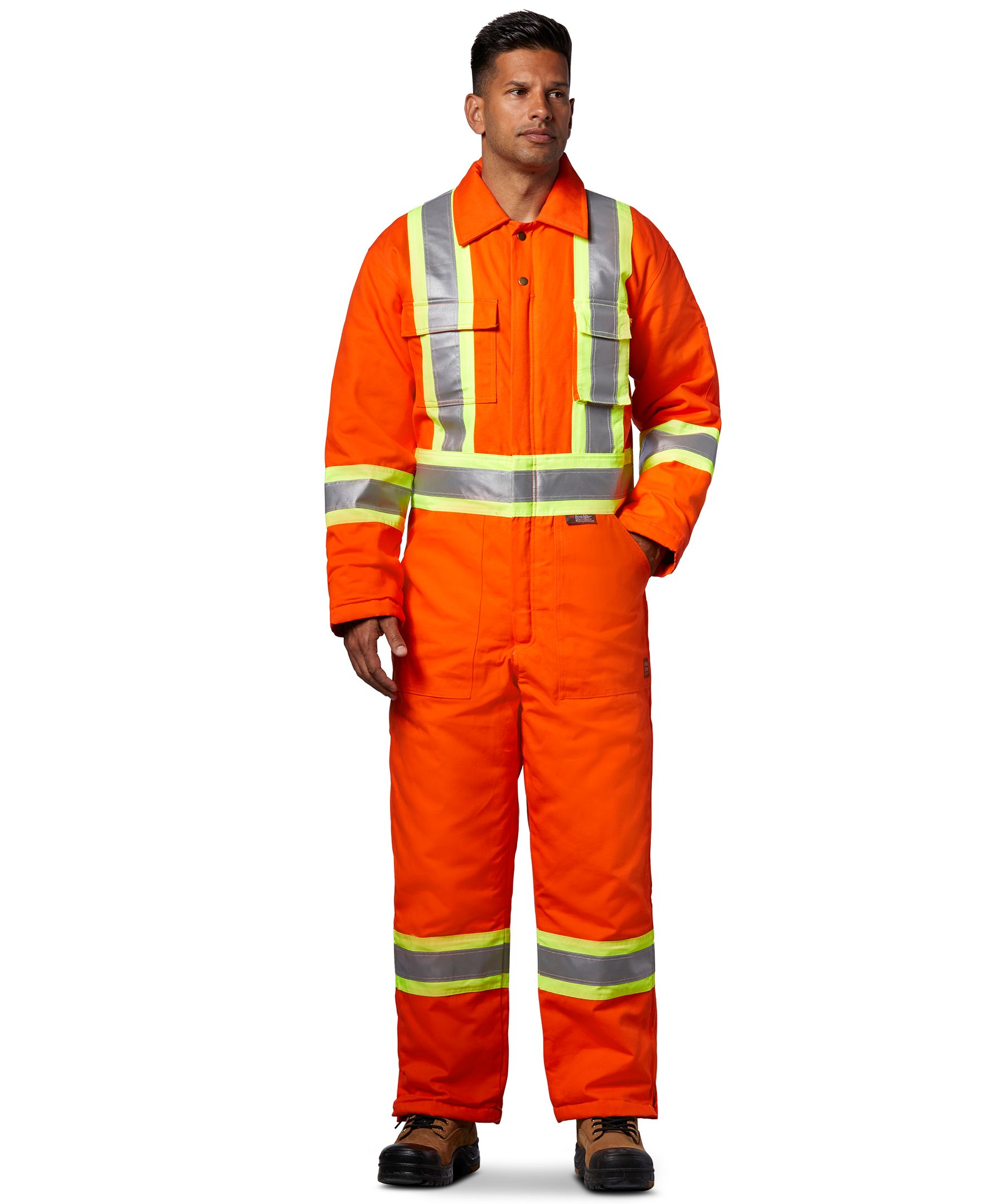 Tough Duck Men s Cotton Duck Lined Coverall With 4 Inch Striping Marks