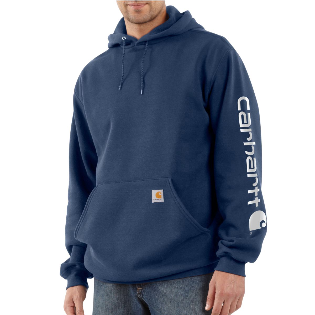 Carhartt Men's Logo Sleeve Pullover Hoodie