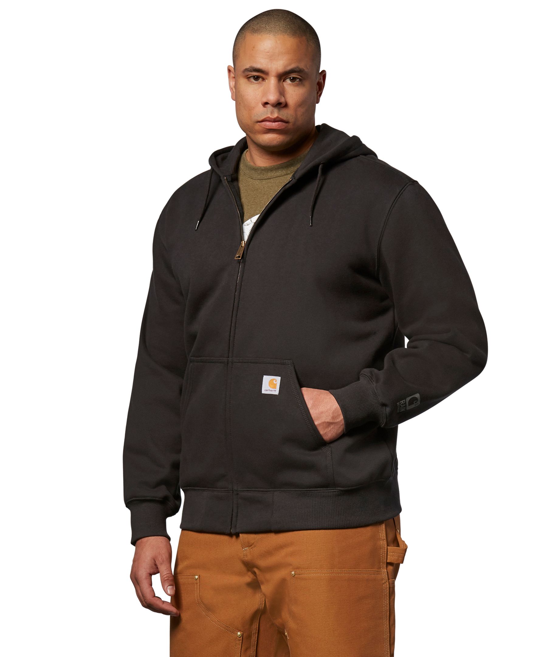 Carhartt Carhartt 104078 Rain Defender Original Fit Midweight Thermal-Lined  Full-zip Hooded Sweatshirt Men's