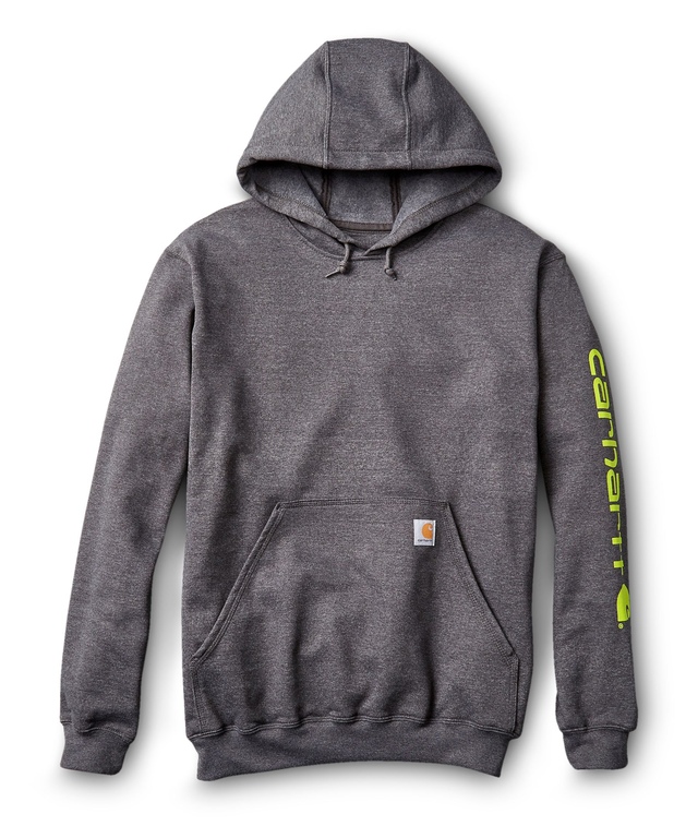 Carhartt Men's Midweight Hooded Logo Sleeve Sweatshirt