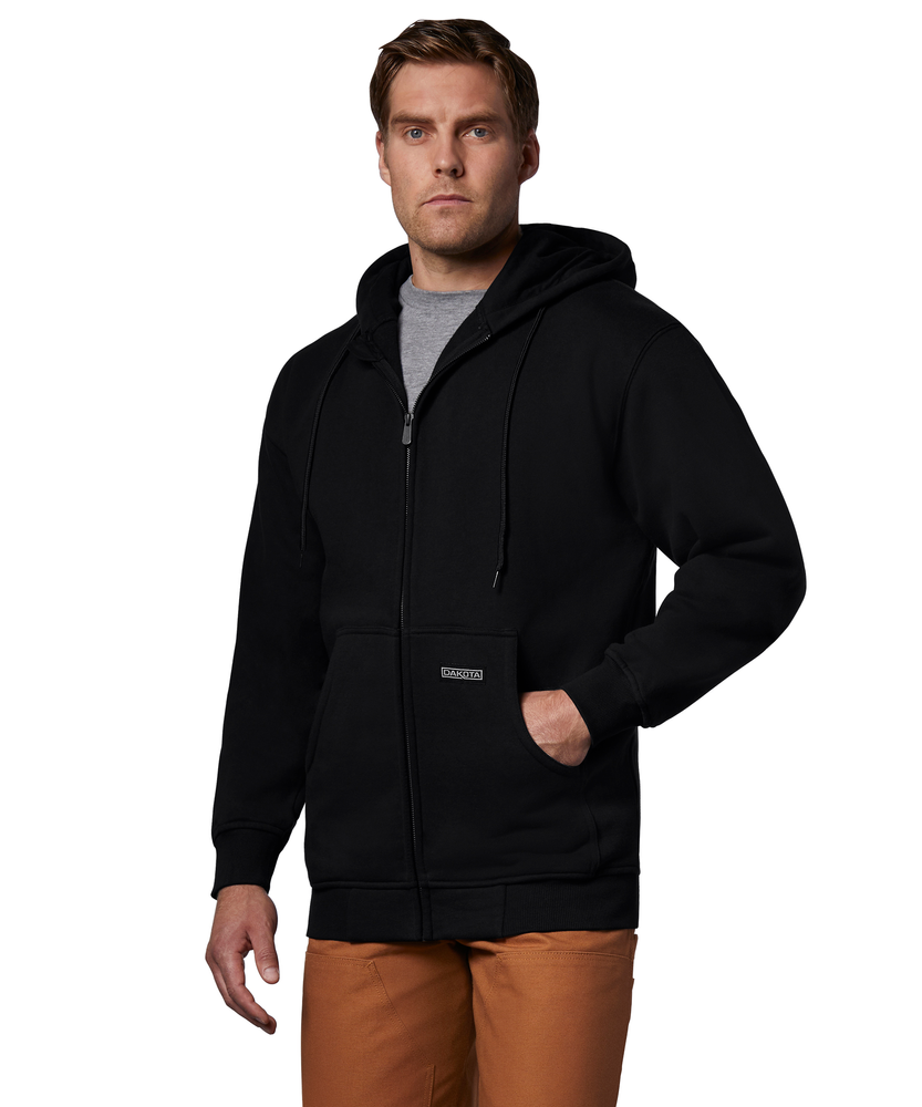 Dakota WorkPro Series Men's Unlined Full Zip Kangaroo Pocket Hooded  Sweatshirt