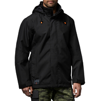 Helly Hansen Workwear Men's Oxford Waterproof Shell Jacket with Detachable Hood Front_Angled_Right