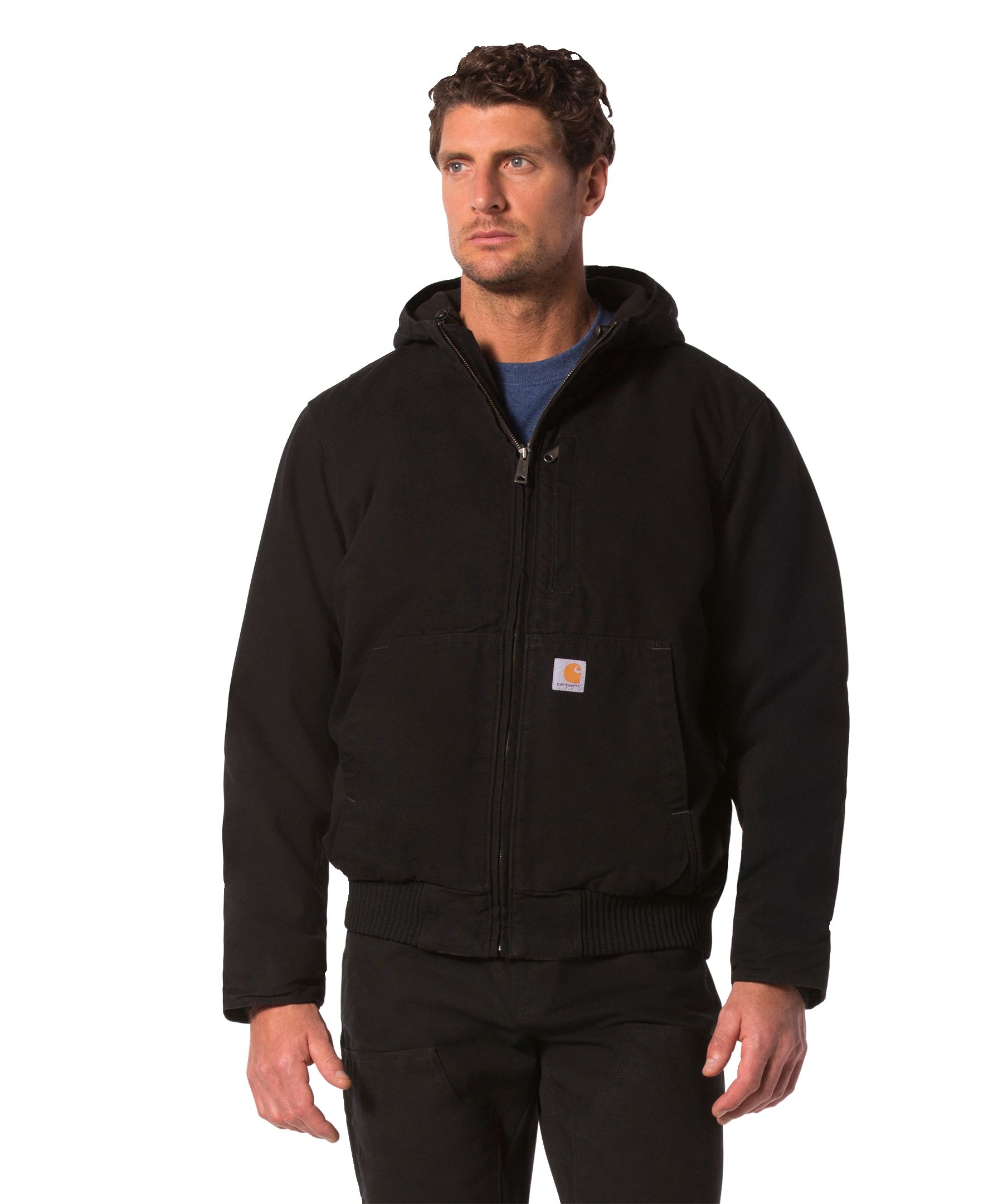 Men s Full Swing Armstrong Mighty Back Fleece Lined Active Jacket Black Marks