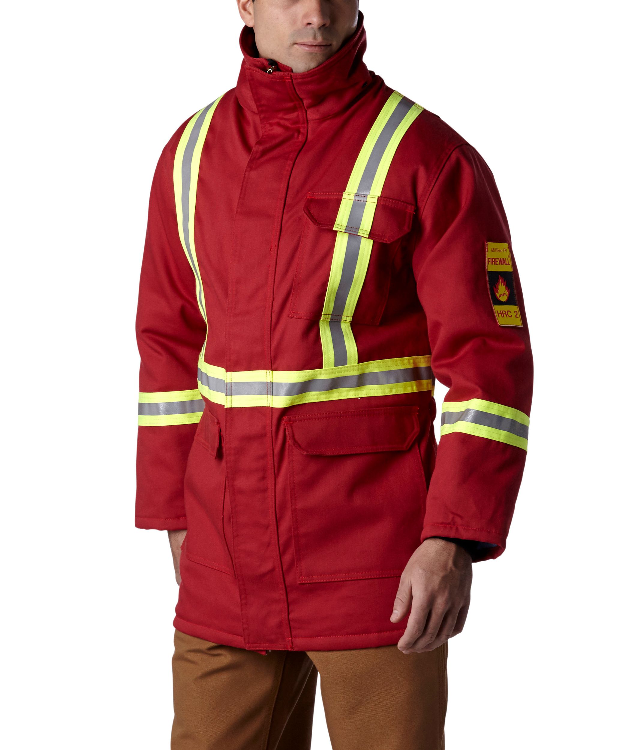 Parka ignifuge à rayures pour hommes
