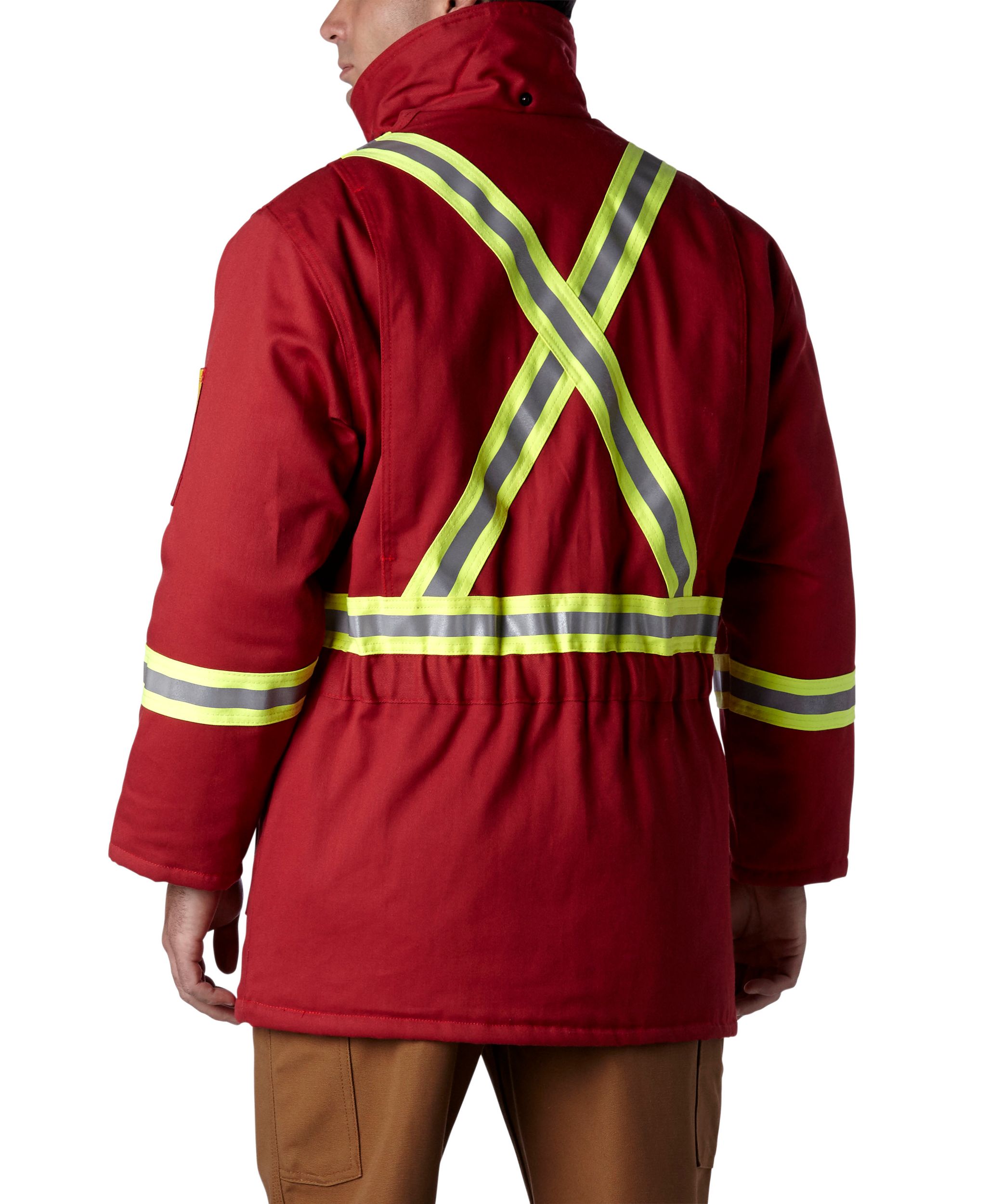 Parka ignifuge à rayures pour hommes
