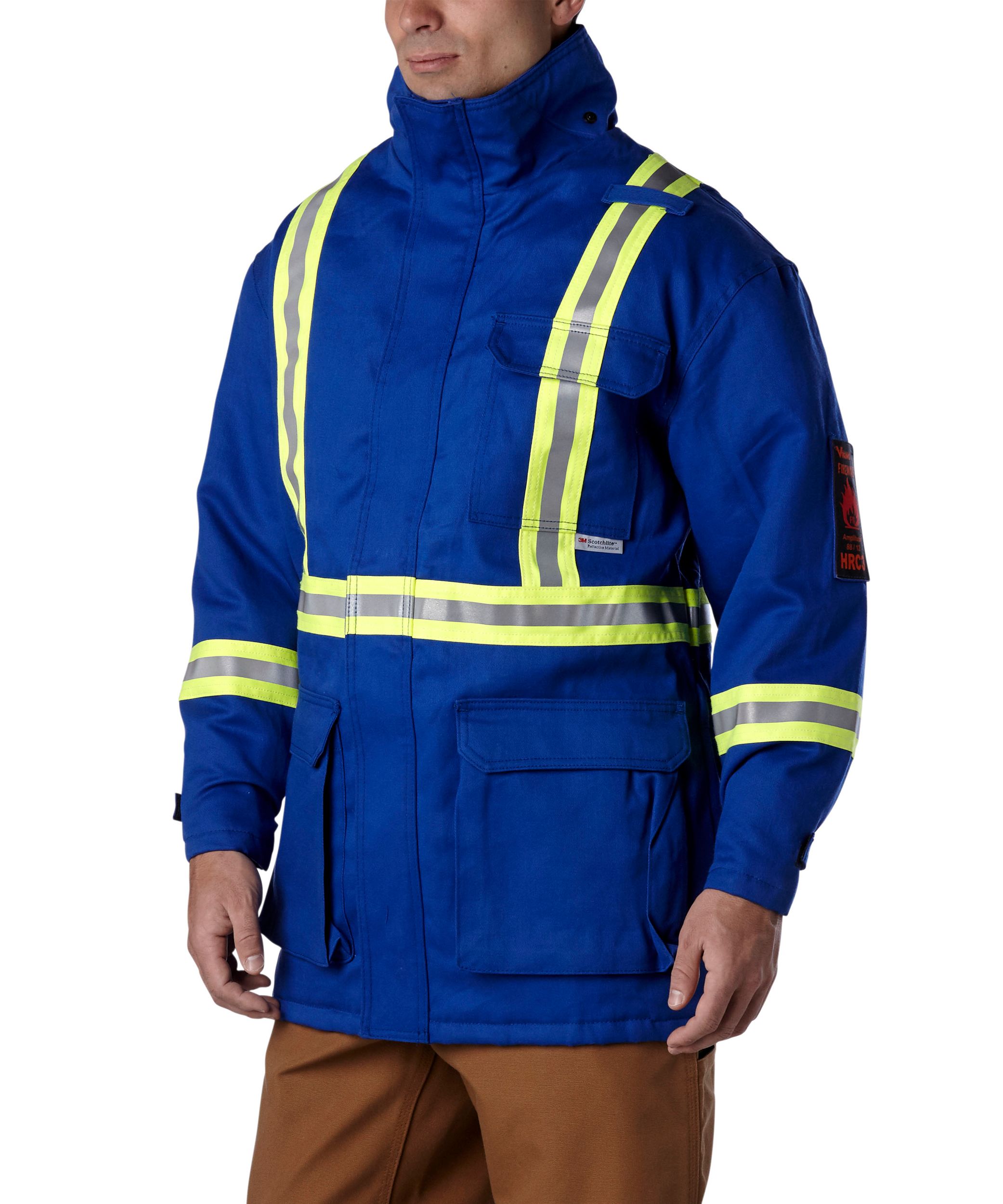 FireWall Workwear Men's FR Striped Insulated Parka Jacket
