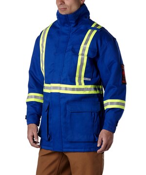Parka ignifuge à rayures pour hommes
