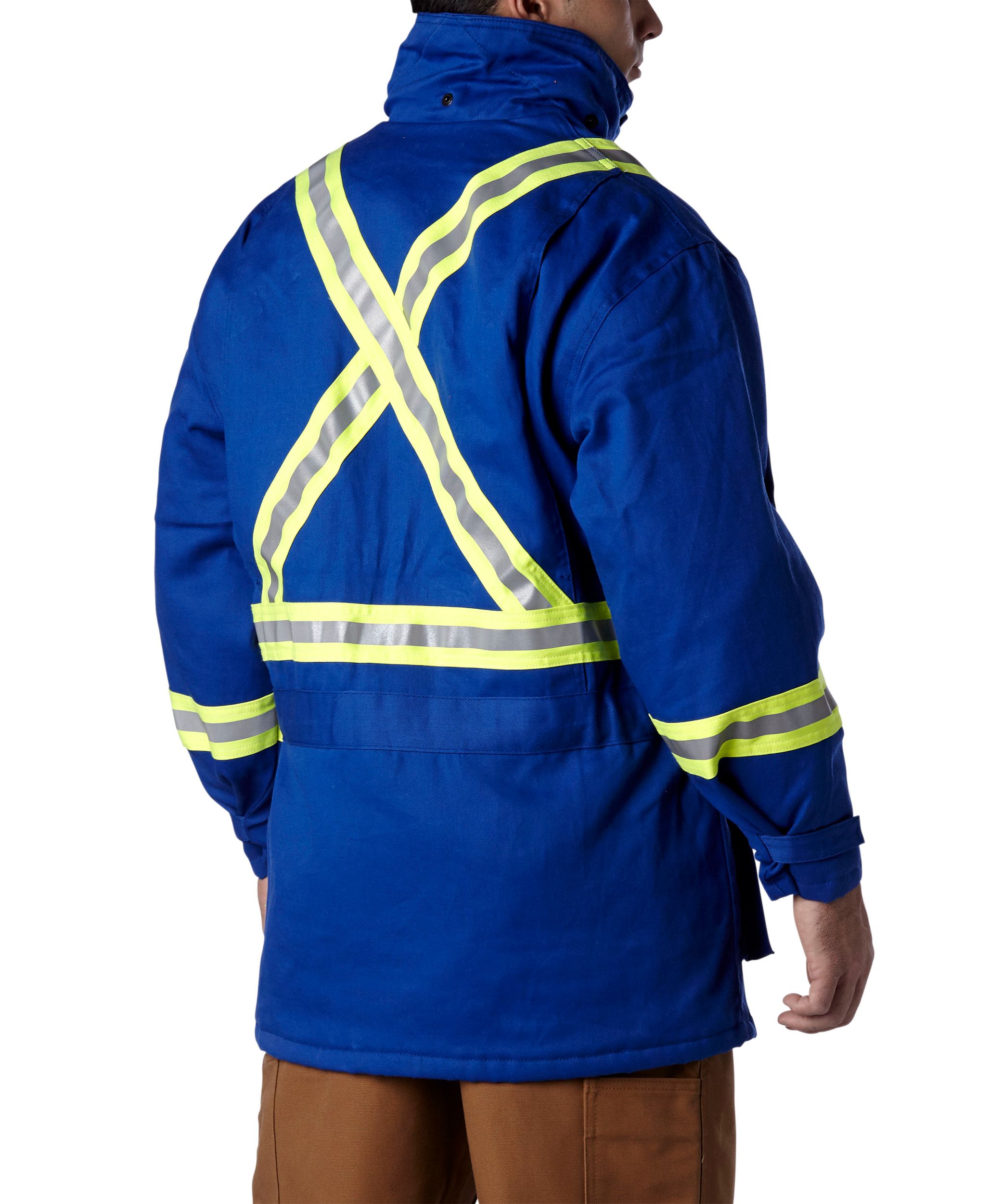 FireWall Workwear Men's FR Striped Insulated Parka Jacket
