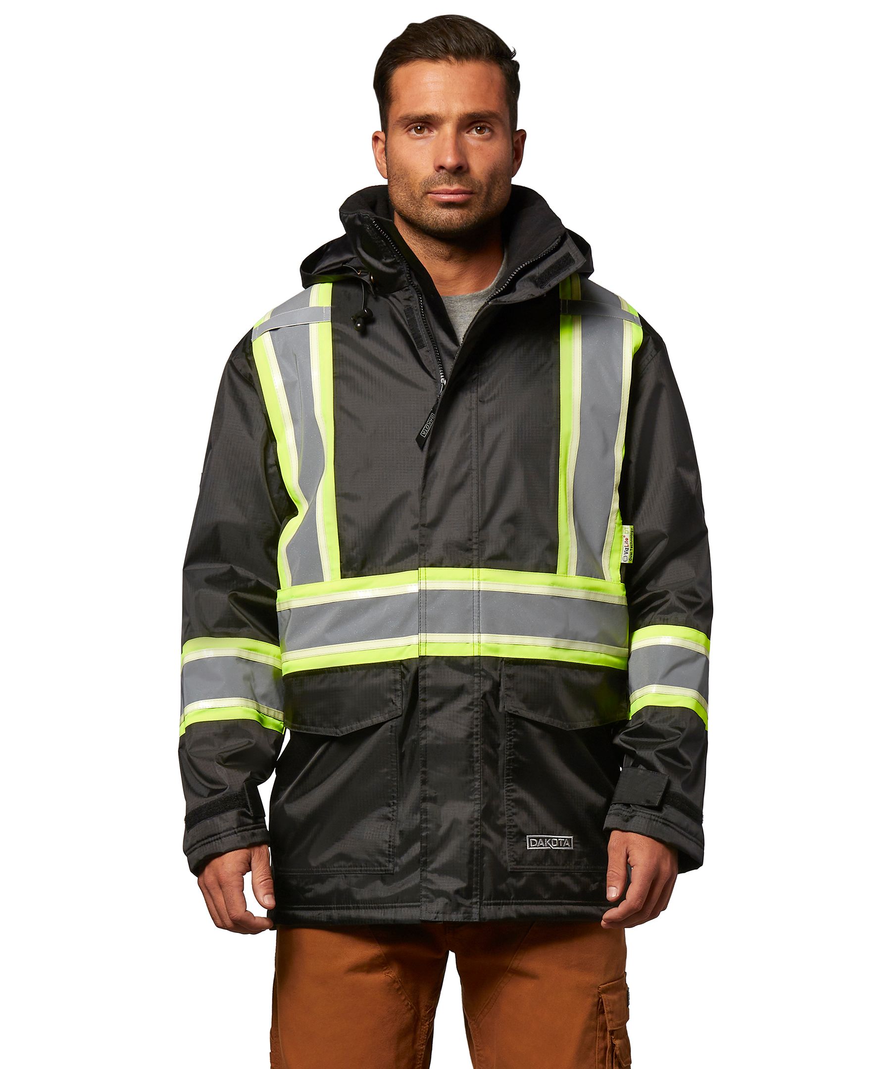 Dakota WorkPro Series Men's VizLite DT Class 1 T-Max Lined 150D Jacket ...