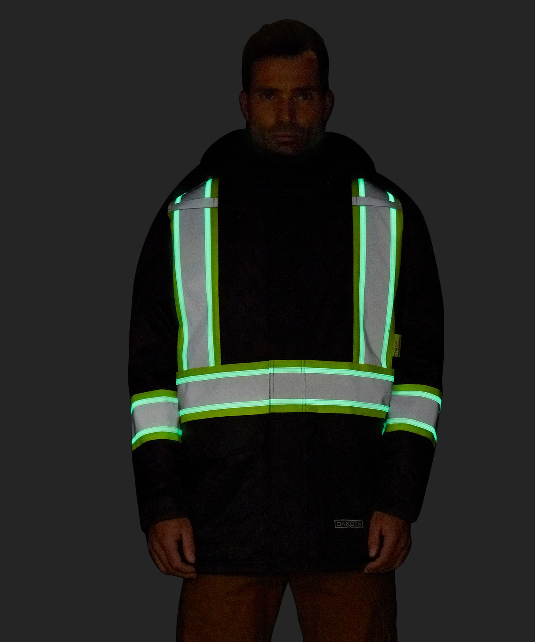 Dakota WorkPro Series Men's VizLite DT Class 1 T-Max Lined 150D Jacket