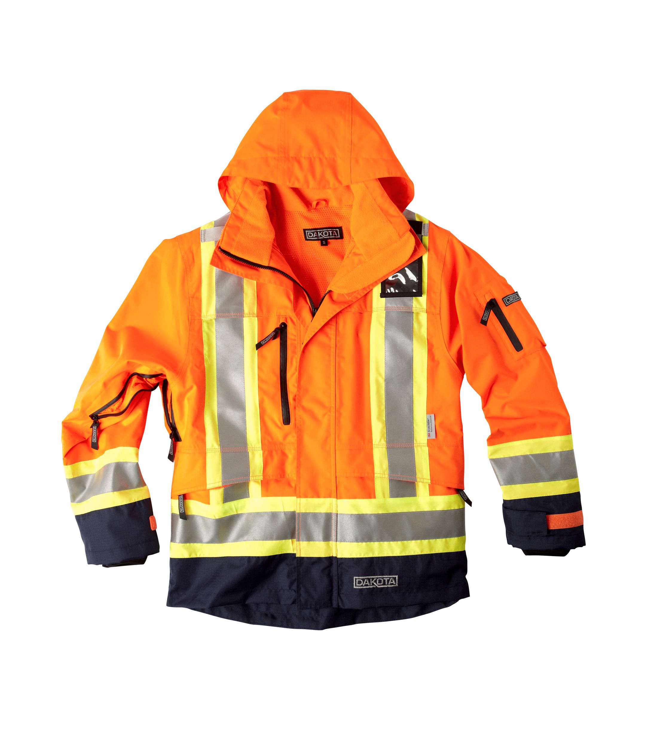 Dakota WorkPro Series Men's Hi Vis 300D Hyper-Dri Waterproof Ripstop Jacket