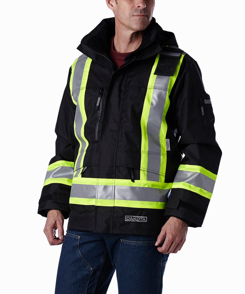 Dakota WorkPro Series Men's Hi Vis Waterproof Rip-Stop Jacket