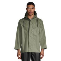 Helly Hansen Workwear Men's Engram PVC Waterproof Hooded Rain Jacket Front_Flat