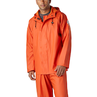 Helly Hansen Workwear Men's Abbotsford Waterproof PU Rain Jacket Front_Angled_Left
