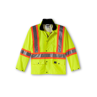 Helly Hansen Workwear Men's Waverley Packable Hi-Vis Storm Suit - R803 Front_Flat
