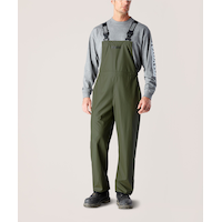 Dakota WorkPro Series Men's Stretch Bib Rain Pant Front_Angled_Left