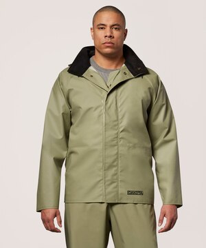 Dakota WorkPro Series Men's PVC Hooded Rain Jacket