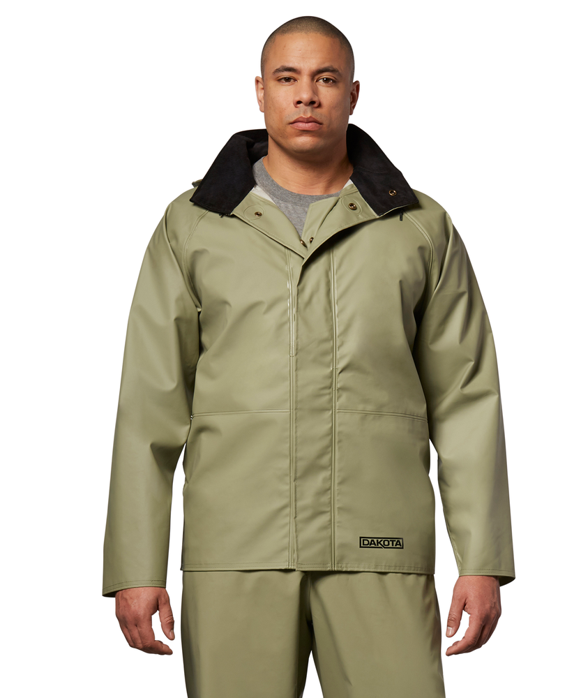 Dakota WorkPro Series Men's PVC Hooded Rain Jacket