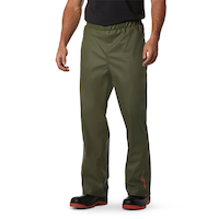 Helly Hansen Workwear Men's Gale PU Bonded Polyester Knit Rain Pants Front_Angled_Left
