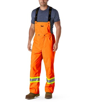 Pantalon compagnon professionnel de sécurité, Viking®, 300D, étanche à l’eau et à bavette amovible, pour hommes