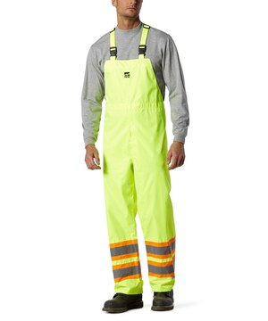 Salopette imperméable de sécurité Open Road 150D, haute visibilité et étanche au vent, pour hommes