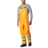 Open Road Men's Hi-Vis 150D Waterproof and Windproof Safety Bib Pants