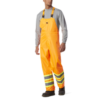 Open Road Men's Hi-Vis 150D Waterproof and Windproof Safety Bib Pants
