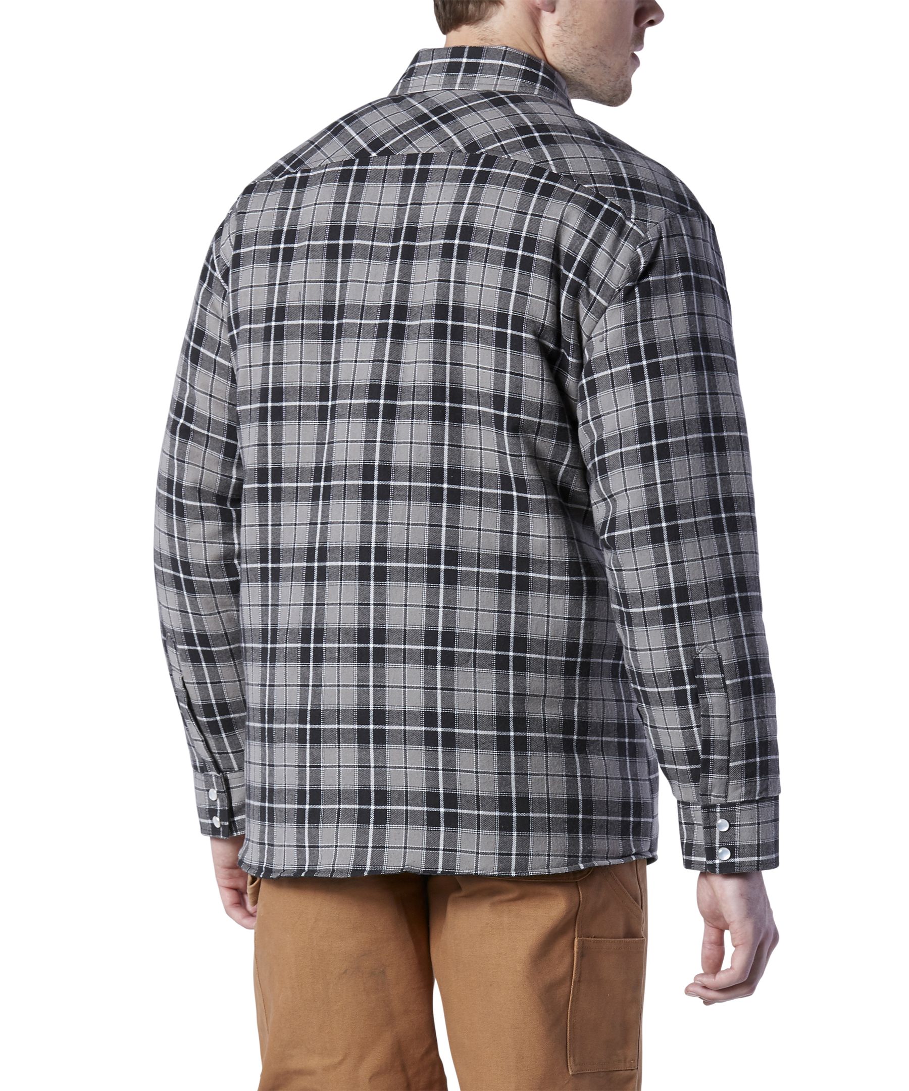 M】19AW Arc Logo Quilted Flannel Shirt-