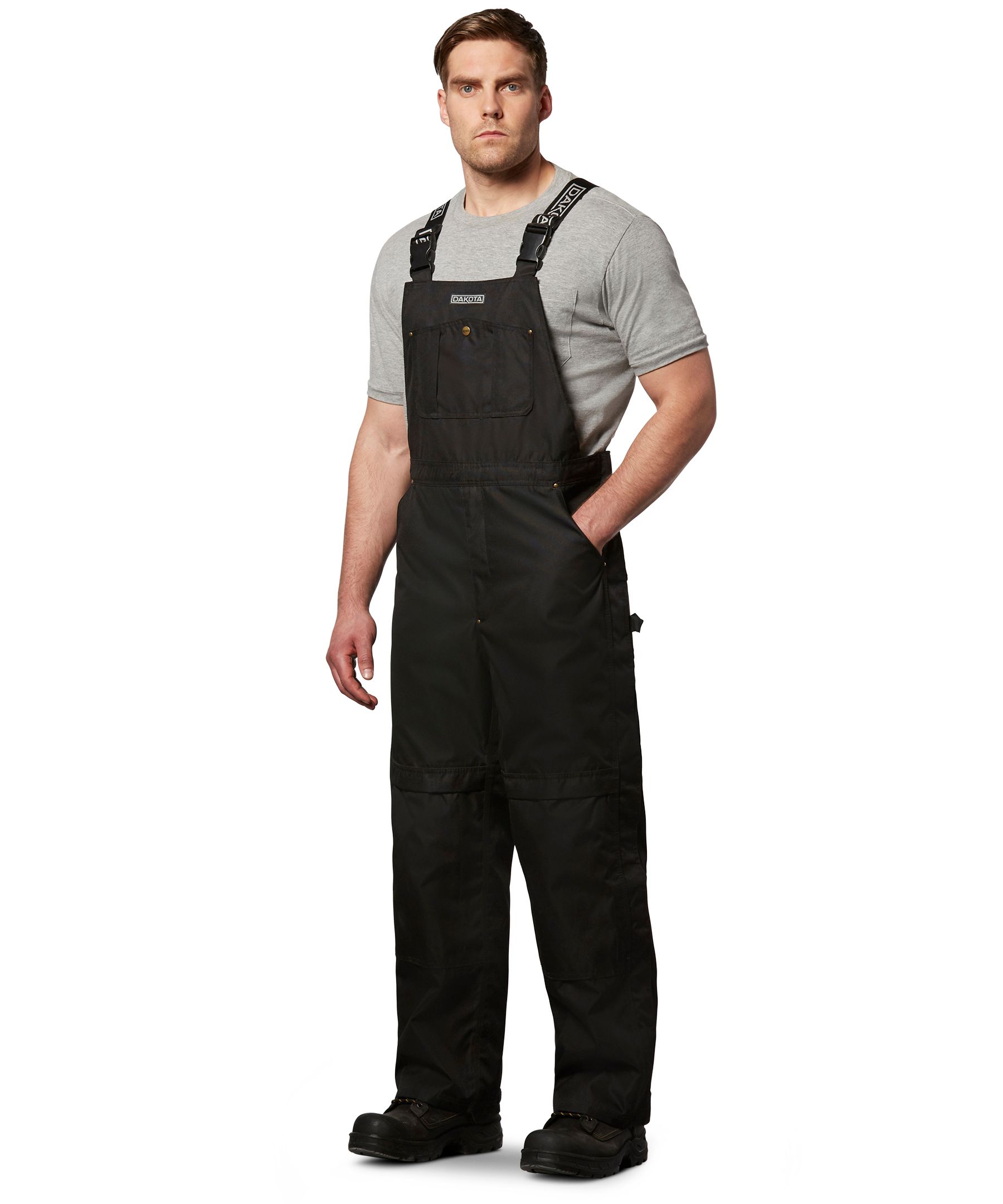 Dakota WorkPro Series Men s 600D Waterproof Hyper Dri 3 T Max Insulated Polyester Bib Overalls Marks