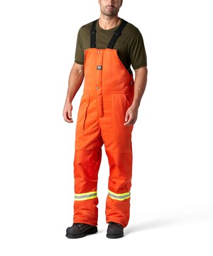 Helly Hansen Workwear Men's Thompson Insulated Bib Overalls with Reflective Tape