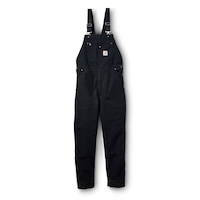 Salopette épaisse Carhartt en coutil à doublure matelassée, pour hommes Front_Flat