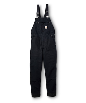 Carhartt Men's Quilt Lined Duck Bib Overalls -  Black