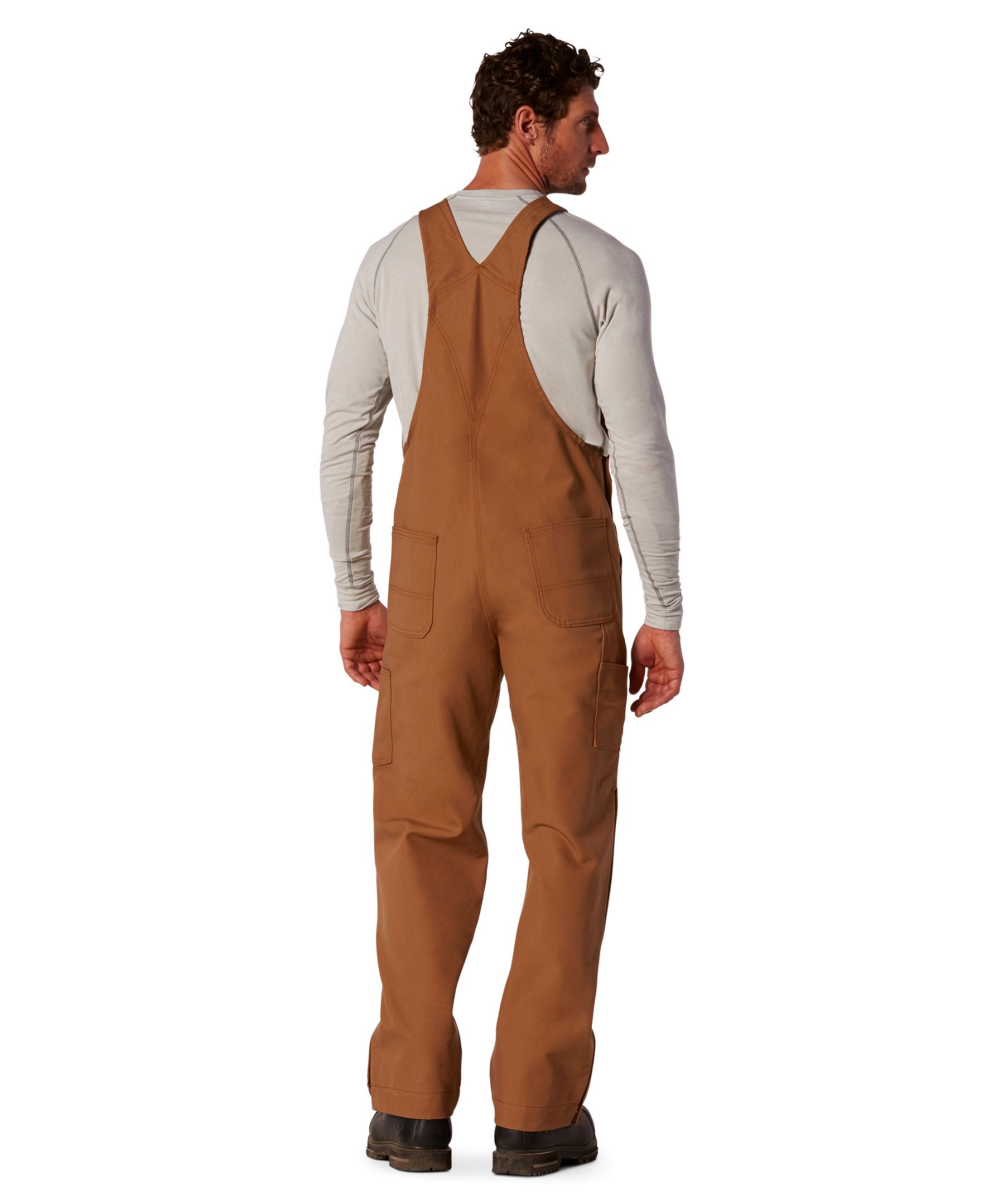 Carhartt Men's Flame Resistant Duck Unlined Bib Overalls