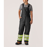 Dakota WorkPro Series Men's Hi Vis Hyper-Dri 3 Waterproof T-Max Lined Rip Stop Polyester Cargo Overalls Front_Flat