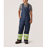 Dakota WorkPro Series Men's Hi Vis Hyper-Dri 3 Waterproof T-Max Lined Rip Stop Polyester Cargo Overalls Front_Flat