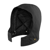 Capuche polaire doublée en coutil matelassé, brun, Carhartt Front_Angled_Left