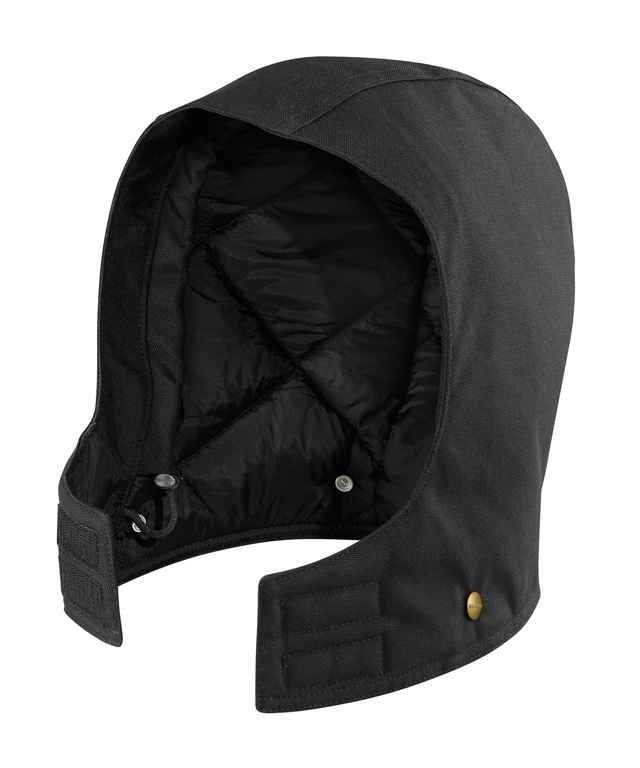 Capuche polaire doublée en coutil matelassé, brun, Carhartt