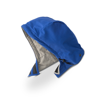Bulwark Unisex Comfort Touch Universal Fit Flame Resistant & Water Repellent  Snap On Hood - Blue Front_Angled_Left