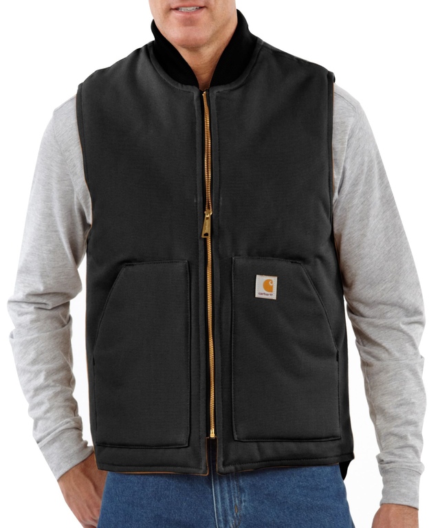 Carhartt Men's Arctic Lined  Duck Vest - Black