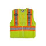 Gilet de sécurité avec velcro arrachable en 5&nbsp;points et à haute visibilité CSA&nbsp;Z96-09 catégorie&nbsp;2 pour hommes, Viking® Front_Flat