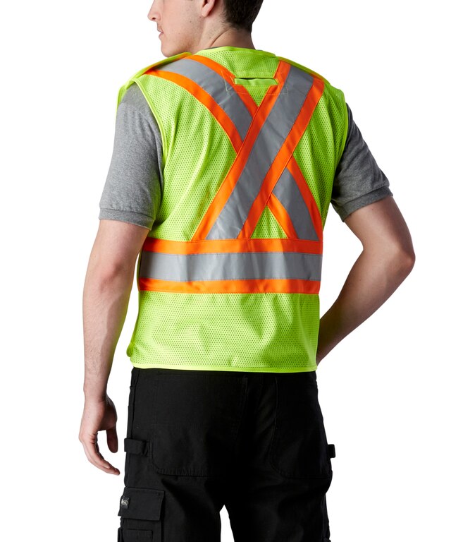 Viking Men's 5 Point TearAway Mesh Safety Vest Marks