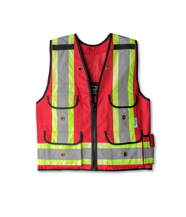 Viking Men's AllTrades Red Surveyor Safety Vest Marks