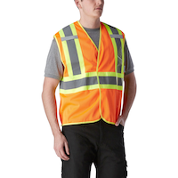 Gilet de sécurité haute visibilité pour hommes, BTE, Open Road